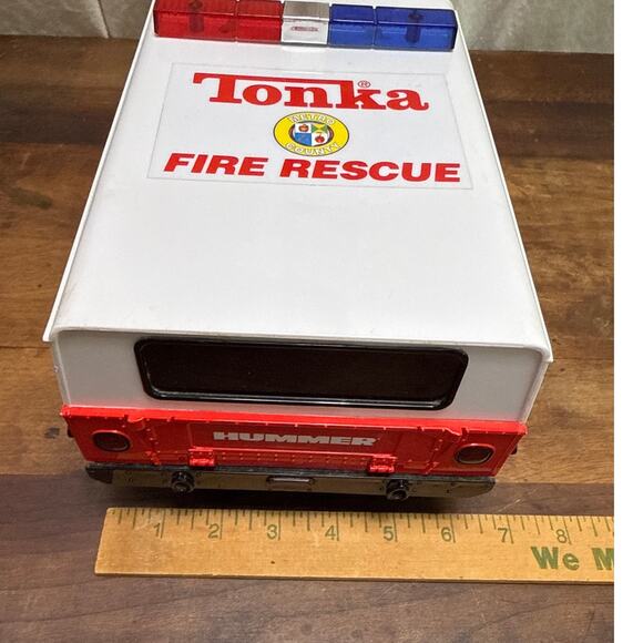 FunRise Tonka '01 Vintage Fire Rescue Hummer Truck Vehicle Lights & Sounds WORKS - Picture 15 of 16